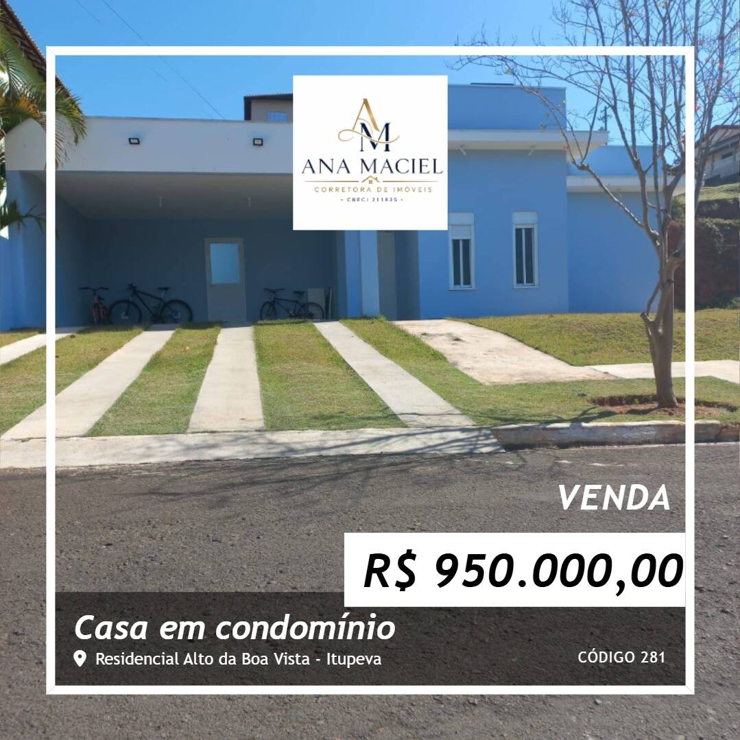 #281 - Casa em condomínio para Venda em Itupeva - SP